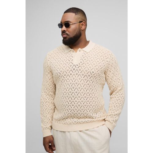 Grande taille - Polo à manches longues - 2XL - Boohooman - Modalova