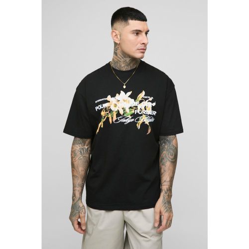 Tall - T-shirt oversize fleuri - 2XL - Boohooman - Modalova