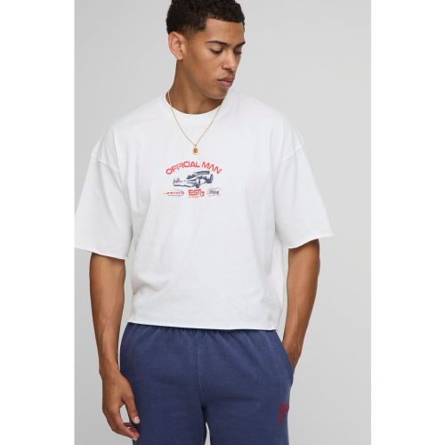 Débardeur court oversize délavé à imprimé western - S - Boohooman - Modalova