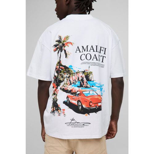 T-shirt oversize à imprimé BM - S - Boohooman - Modalova