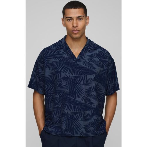 Polo oversize à imprimé palmier - S - Boohooman - Modalova