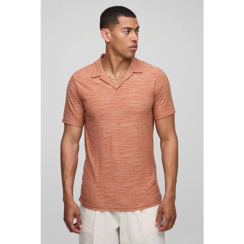 Polo cintré texturé - S - Boohooman - Modalova