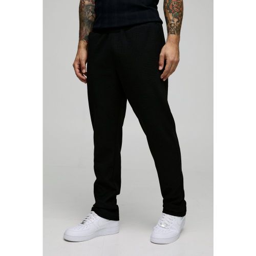 Pantalon slim habillé en tissu gaufré - S - Boohooman - Modalova