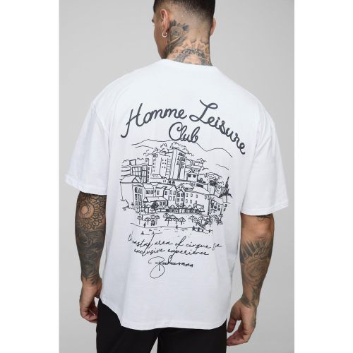 Tall - T-shirt oversize à slogan - 2XL - Boohooman - Modalova