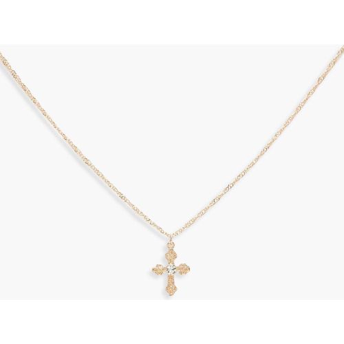 Collier Ras-Du-Cou À Croix - One Size - boohoo - Modalova