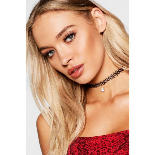 Collier Ras-Du-Cou Strassé - One Size - boohoo - Modalova