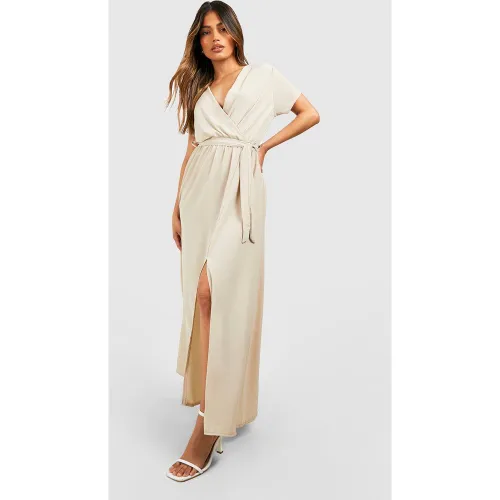 Robe Longue Cache-Cœur - 42 - boohoo - Modalova