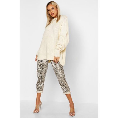 Pull Boyfriend Oversize En Maille Côtelée - S - boohoo - Modalova