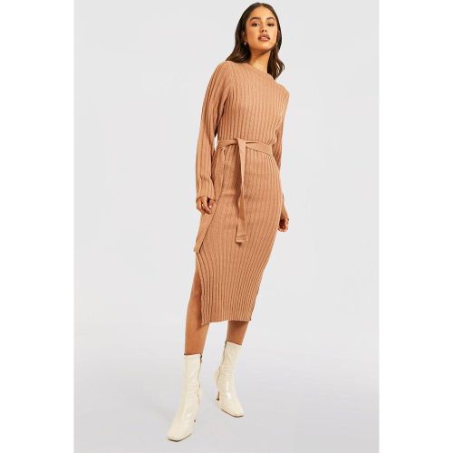 Robe Pull Longue Et Ceinturée - S - boohoo - Modalova