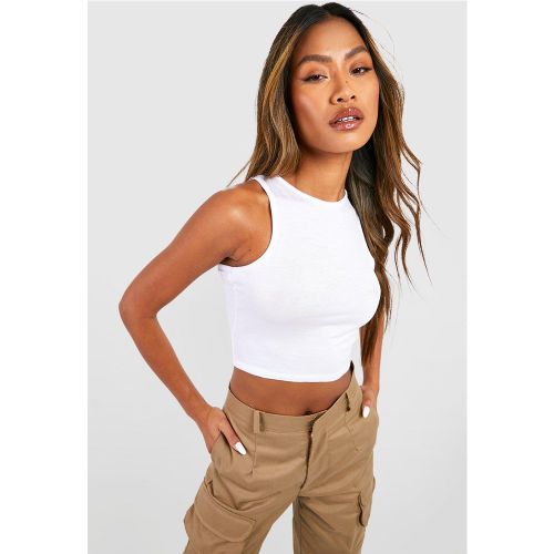 Crop Top À Dos Nageur Basique - 40 - boohoo - Modalova