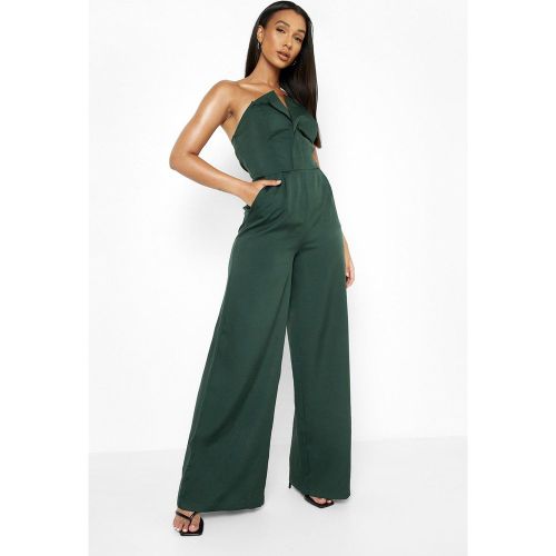 Combinaison Large Slim Style Bustier - Vert Émeraude - 36, Vert Émeraude - boohoo - Modalova