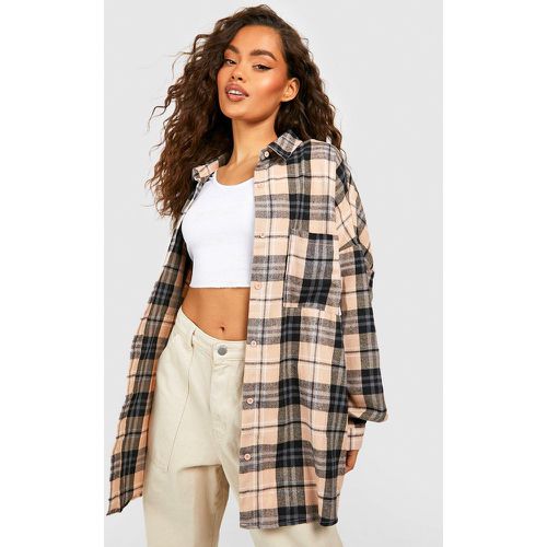 Chemise À Carreaux Oversize - 42 - boohoo - Modalova