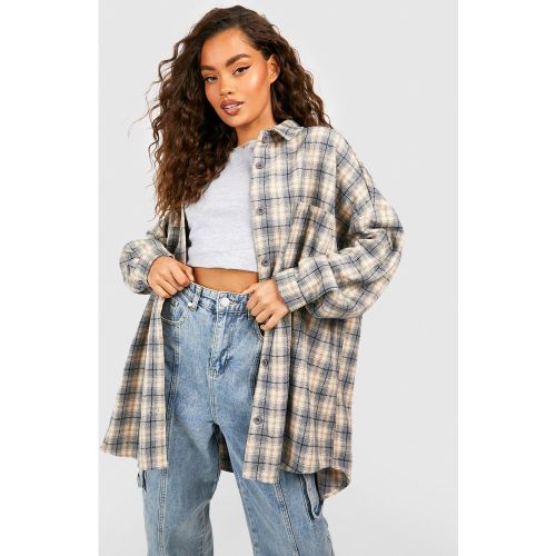 Chemise À Carreaux Oversize - 40 - boohoo - Modalova