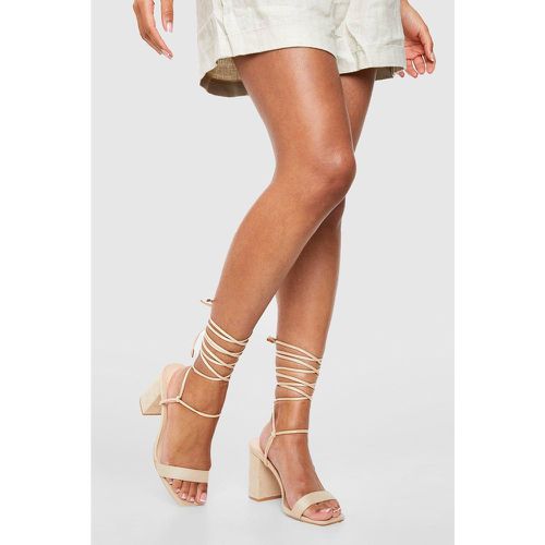 Chaussures À Talon Et Brides Montantes - Pointure Large - 36 - boohoo - Modalova