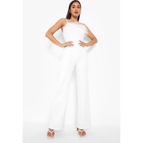 Combinaison Large À Détails En Plume - 36 - boohoo - Modalova