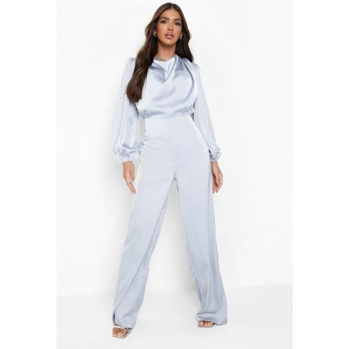 Combinaison Large Satinée À Col Bénitier - 36 - boohoo - Modalova
