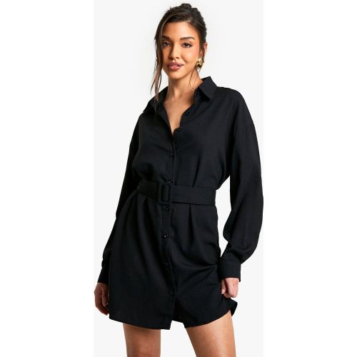 Robe Chemise Boutonnée À Manches Longues - 36 - boohoo - Modalova