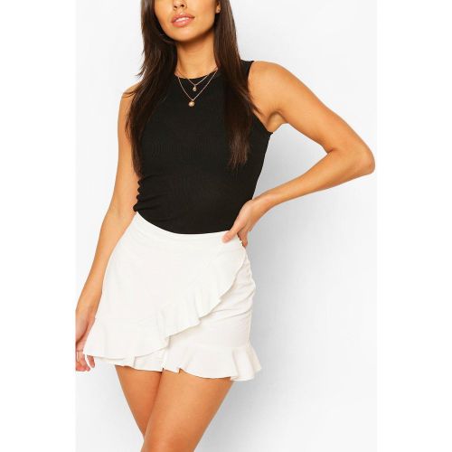 Jupe-Short Croisée À Volants - 40 - boohoo - Modalova