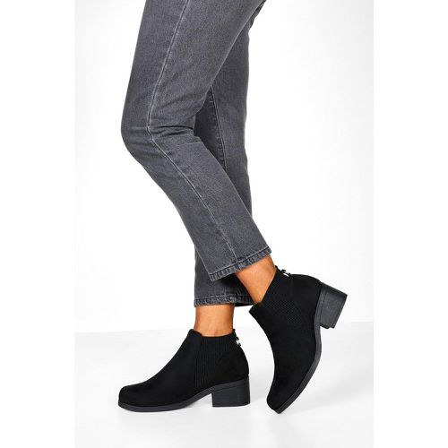 Bottines Chelsea À Talon Carré - 40 - boohoo - Modalova