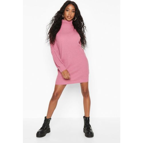 Robe Pull À Col Roulé Et Manches Tombantes - S - boohoo - Modalova