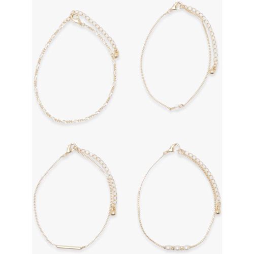 Lot De 4 Bracelets Perlés - One Size - boohoo - Modalova