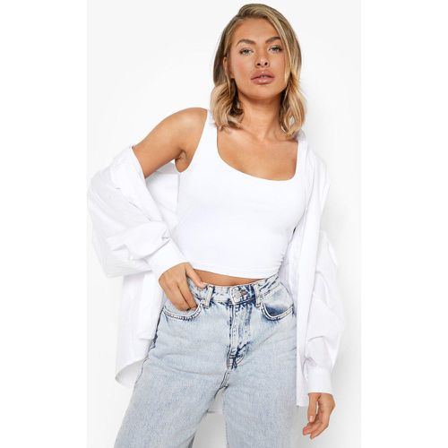 Crop Top À Col Rond Et Bretelles - 40 - boohoo - Modalova