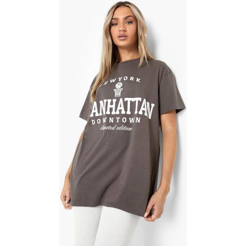 T-Shirt Oversize À Imprimé Manhattan - M - boohoo - Modalova