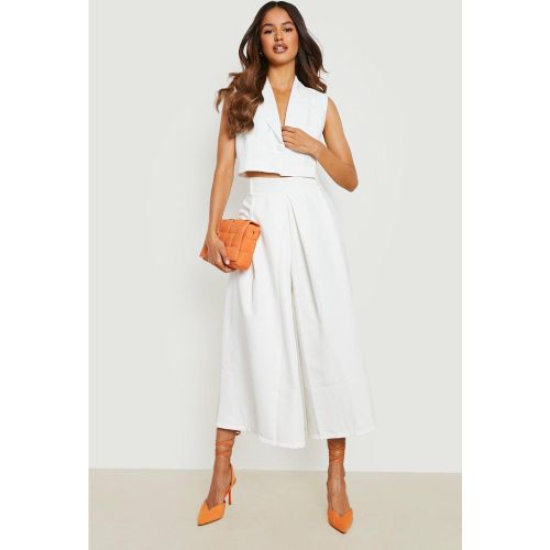 Pantalon Large Effet Plissé - 44 - boohoo - Modalova