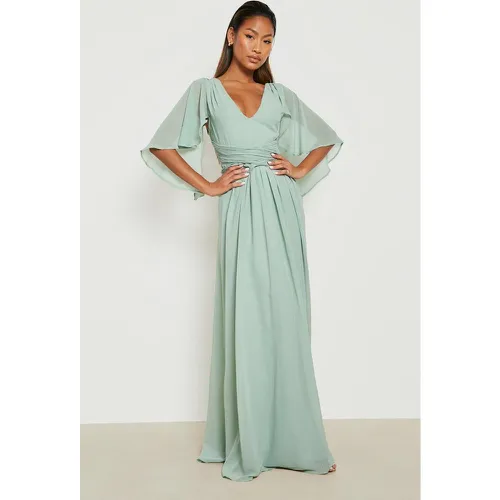 Robe Portefeuille À Manches Larges - 40 - boohoo - Modalova