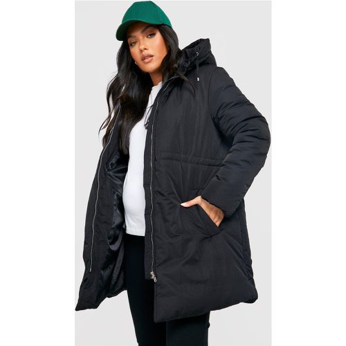 Maternité - Parka De Grossesse Matelassée À Cordons - 38 - boohoo - Modalova