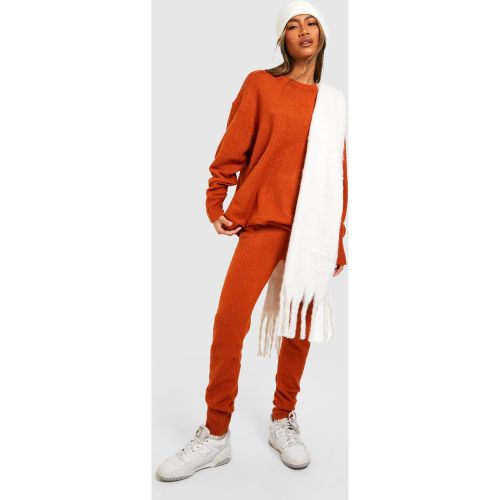 Ensemble En Maille Douce Avec Pull Et Pantalon - S - boohoo - Modalova