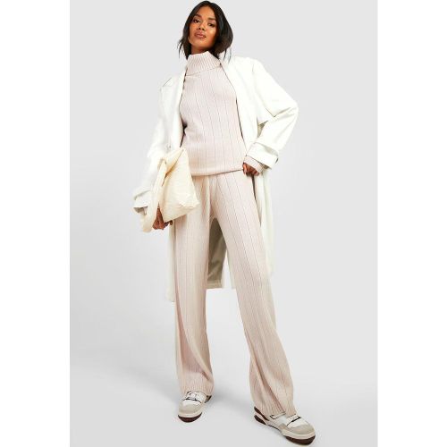 Ensemble Côtelé Avec Pull À Col Roulé Et Pantalon - S - boohoo - Modalova