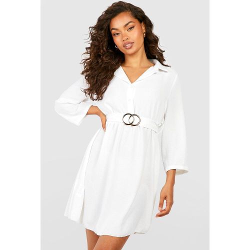 Robe Chemise Ceinturée - 36 - boohoo - Modalova