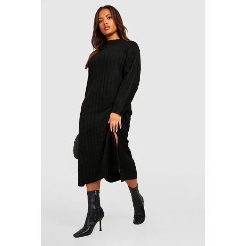 Grande Taille - Robe Longue En Maille Douce Épaisse - 44 - boohoo - Modalova