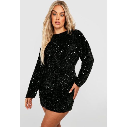 Grande Taille - Robe Droite À Manches Chauve-Souris - 46 - boohoo - Modalova