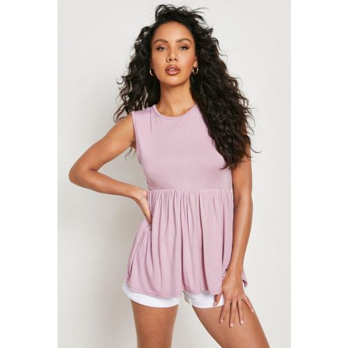 Top Volanté Sans Manches - 36 - boohoo - Modalova
