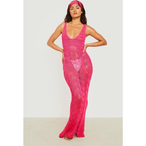 Robe De Plage En Crochet - L - boohoo - Modalova