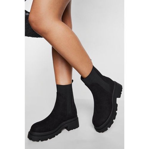 Bottines Chelsea À Plateforme - Pointure Large - 37 - boohoo - Modalova