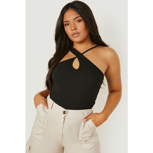 Grande Taille - Body Côtelé À Découpes - 46 - boohoo - Modalova