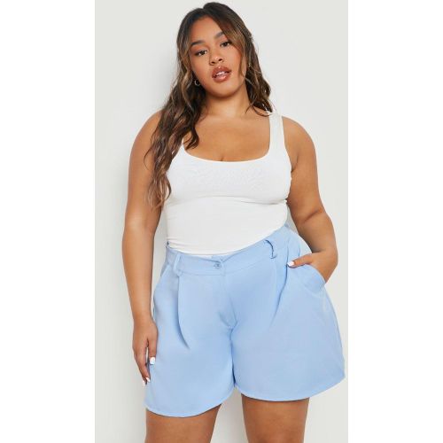 Grande Taille - Short Ajusté Effet Plissé - 44 - boohoo - Modalova