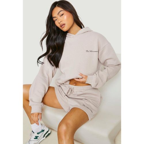 Ensemble De Survêtement Avec Sweat À Capuche Et Short À Inscription - S - boohoo - Modalova
