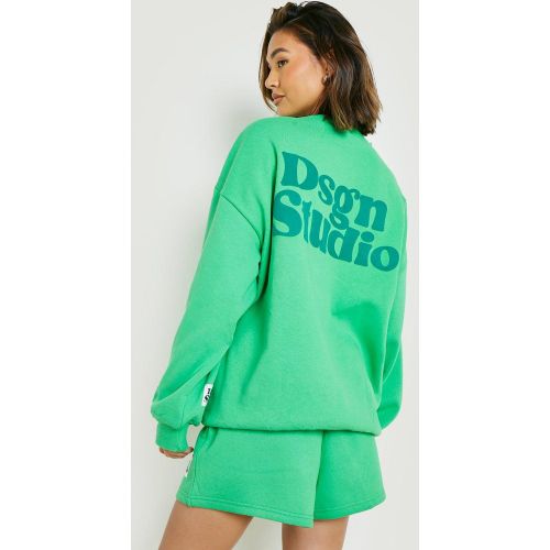 Ensemble De Survêtement Avec Sweat À Slogan Dsgn Studio Et Short - S - boohoo - Modalova