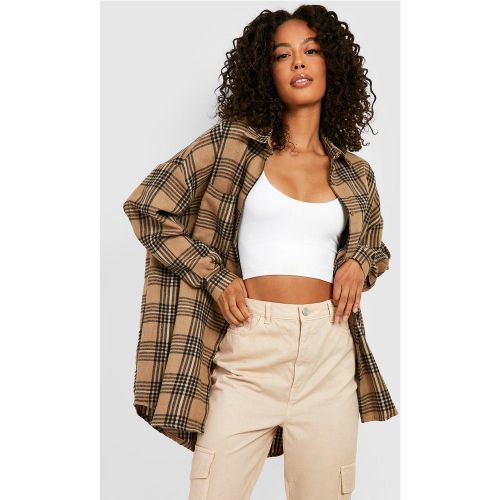 Tall" - Chemise Oversize À Carreaux - 40 - boohoo - Modalova