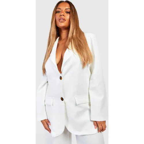Grande Taille - Blazer Oversize Long - 50 - boohoo - Modalova