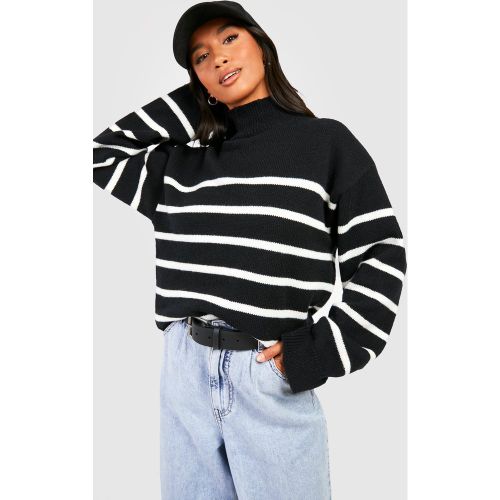 Petite" - Pull Rayé À Manches Larges - S - boohoo - Modalova
