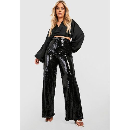 Grande Taille - Pantalon Large À Paillettes - 44 - boohoo - Modalova