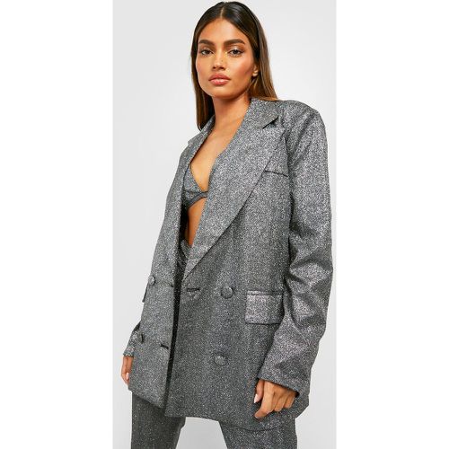 Blazer Oversize Pailleté - 40 - boohoo - Modalova