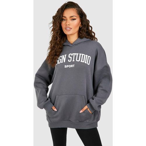 Sweat À Capuche Oversize À Slogan Dsgn Studio - S - boohoo - Modalova