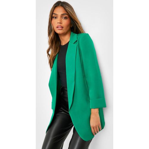 Blazer Ample À Manches Retournées - / - 40, / - boohoo - Modalova