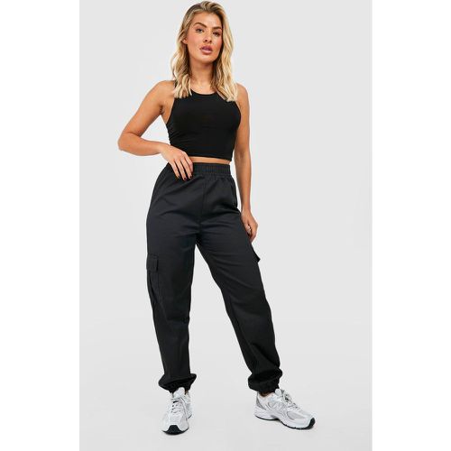 Jogging Cargo À Taille Haute Et Poches - 44 - boohoo - Modalova